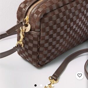 Clare V mahogany suede Midi Sac